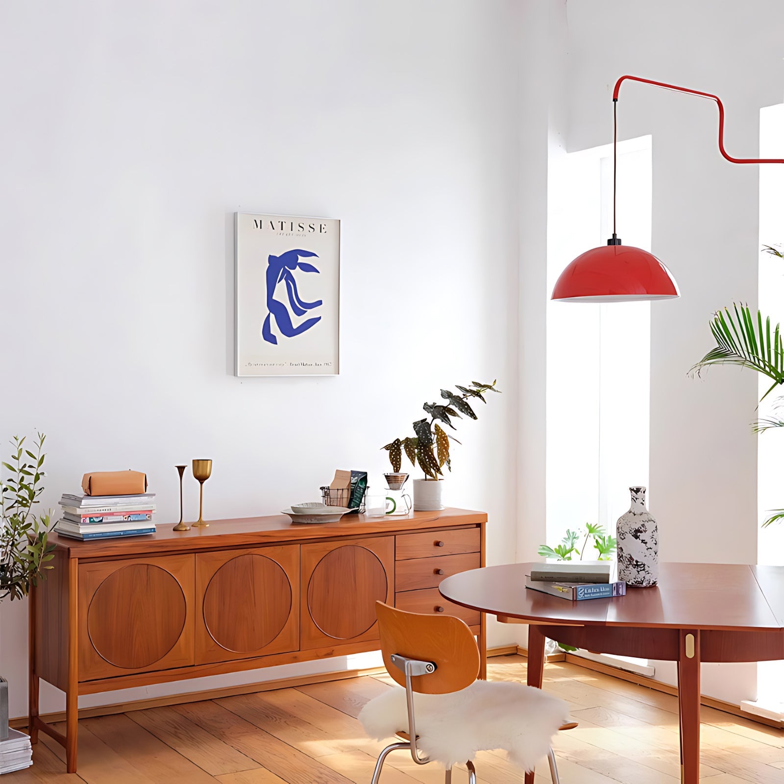 Geometry Color-Block Plug-In Wall Light