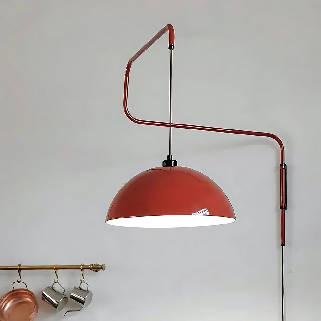 Geometry Color-Block Plug-In Wall Light