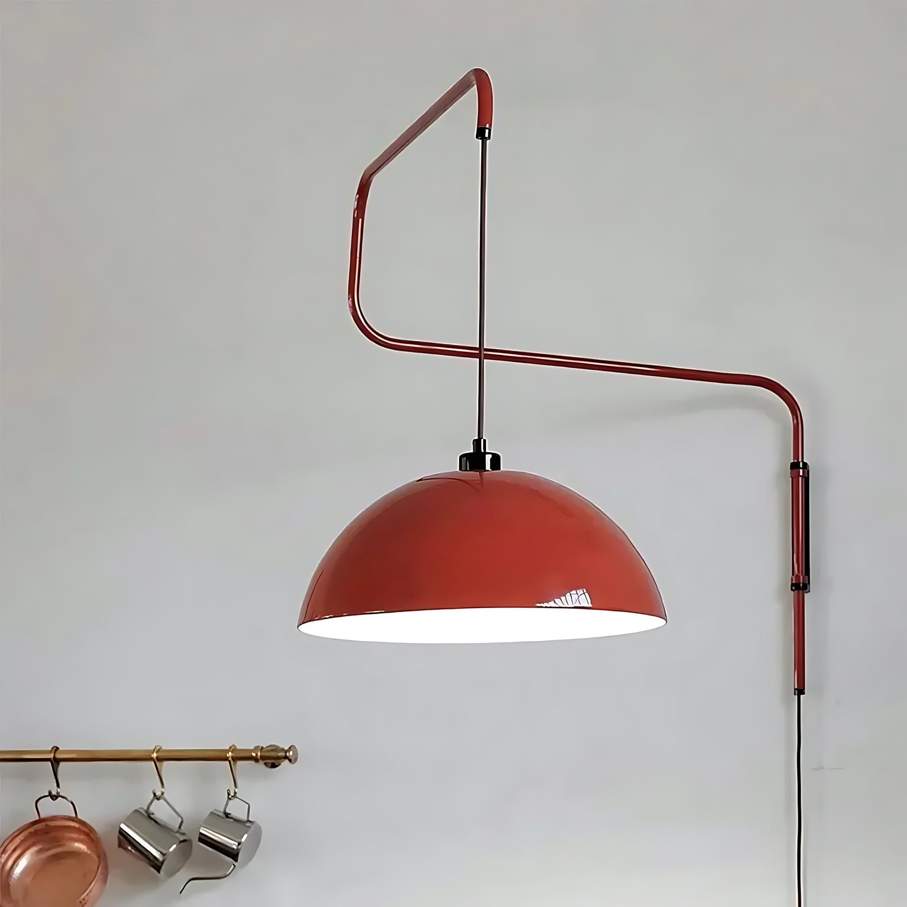 Geometry Color-Block Plug-In Wall Light