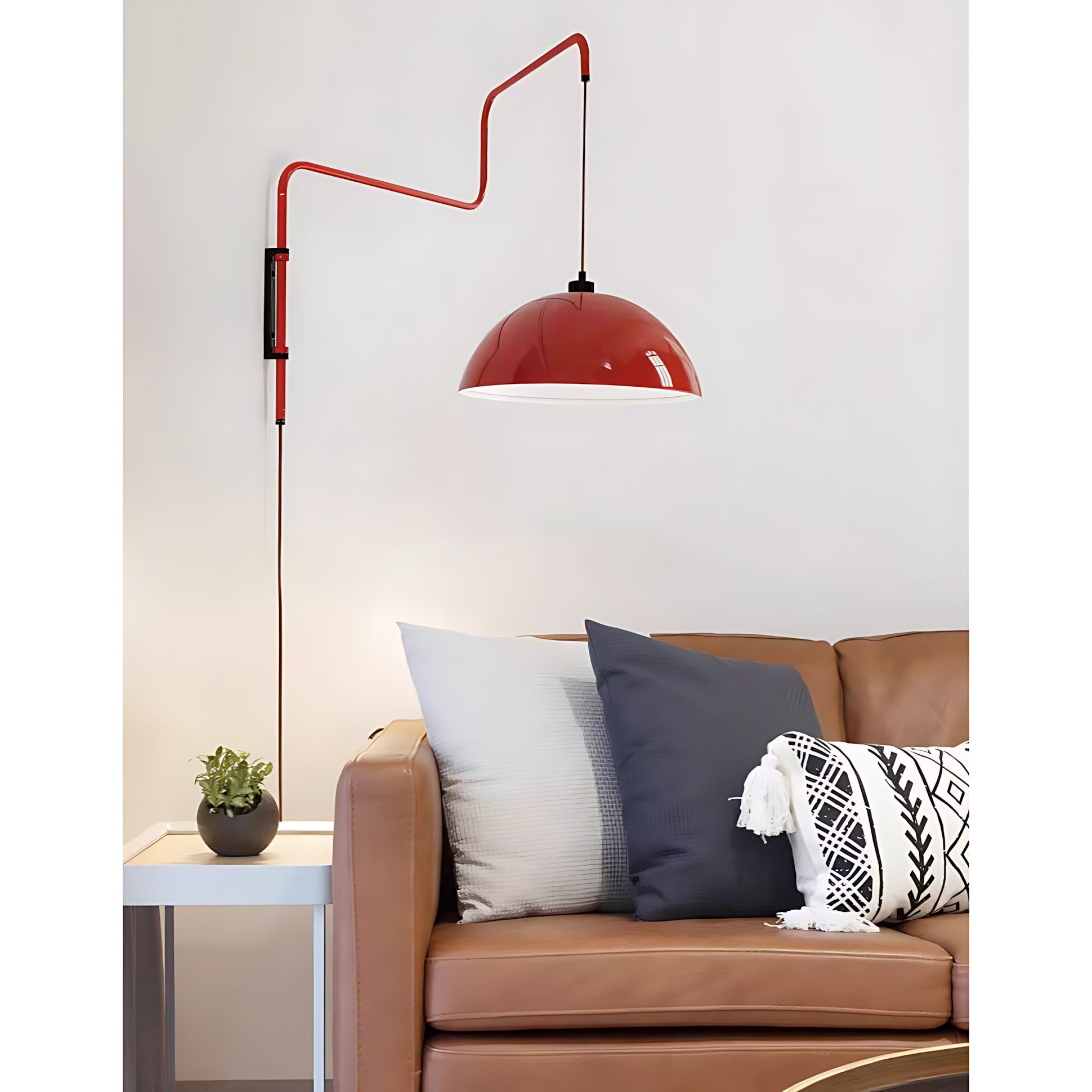 Geometry Color-Block Plug-In Wall Light
