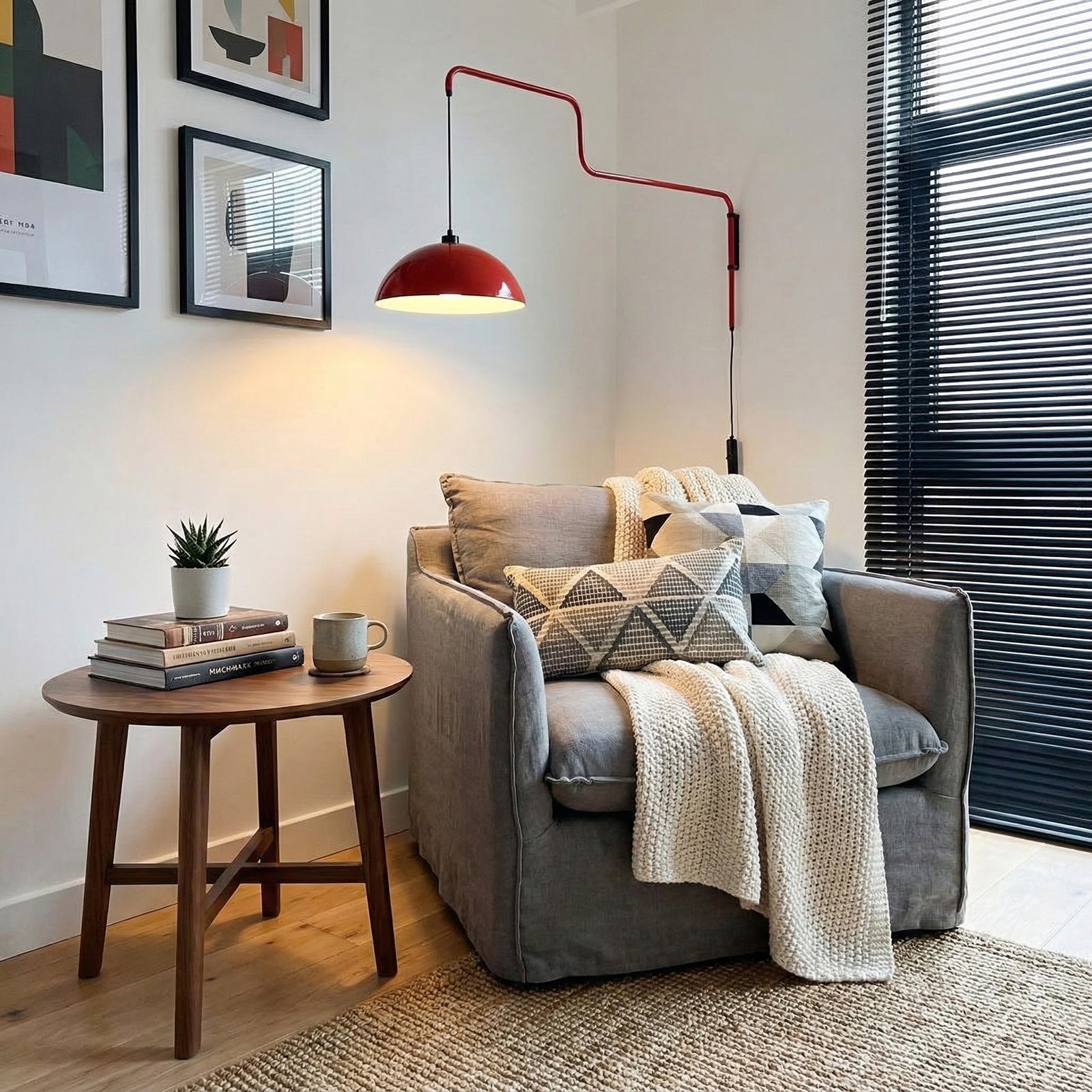 Geometry Color-Block Plug-In Wall Light