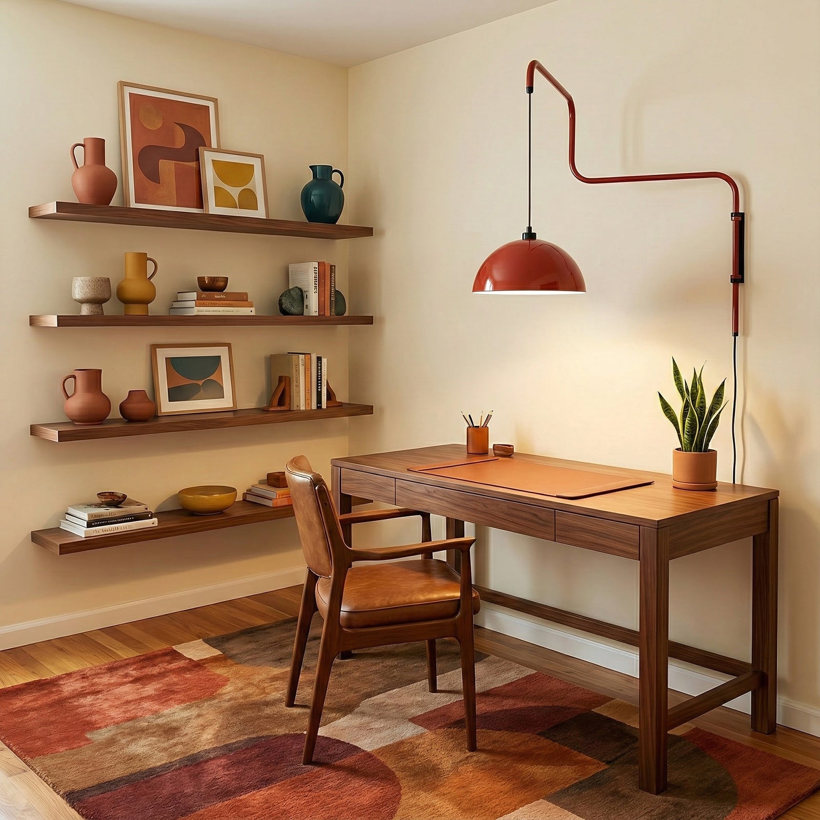 Geometry Color-Block Plug-In Wall Light