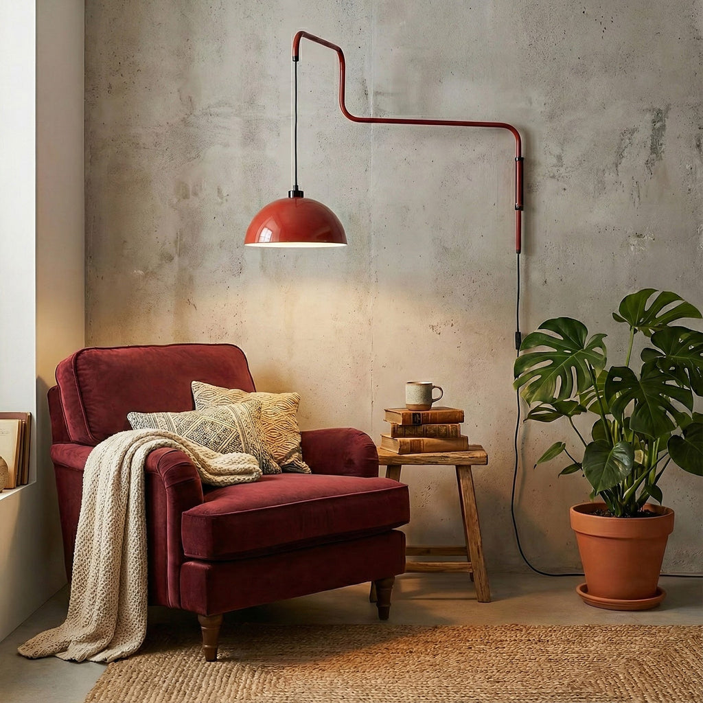 Geometry Color-Block Plug-In Wall Light