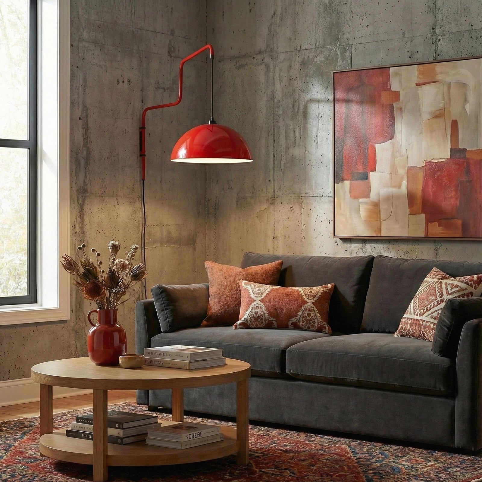 Geometry Color-Block Plug-In Wall Light