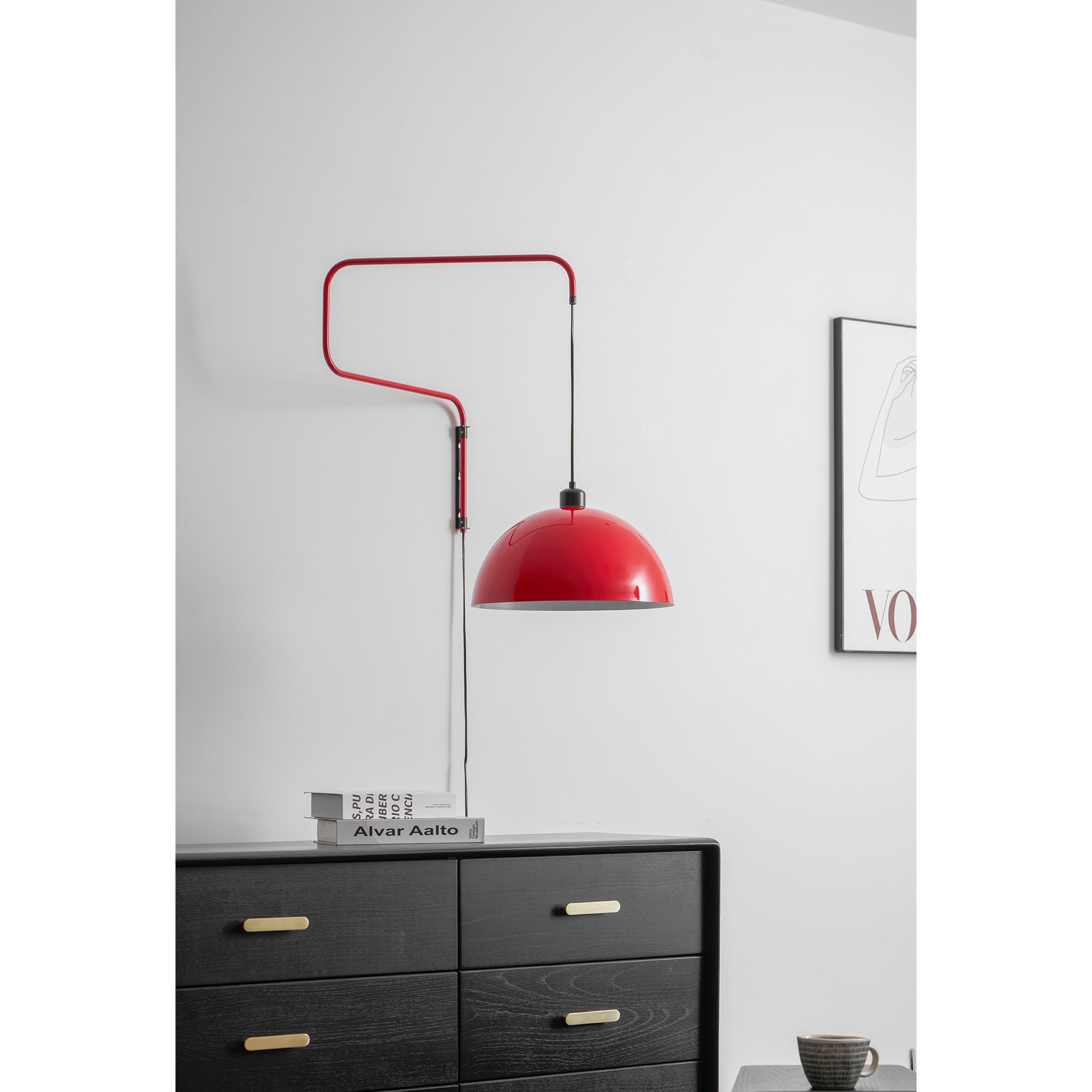 Geometry Color-Block Plug-In Wall Light