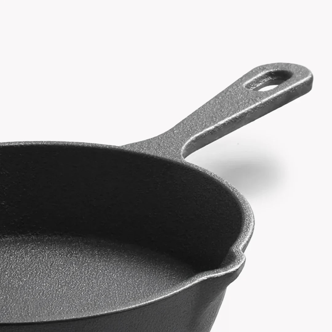 Iron Master 5-Piece Cast Iron Frying Pan Set – Robust Heavy Base & Optimal Heat Retention for Kitchen & Stove