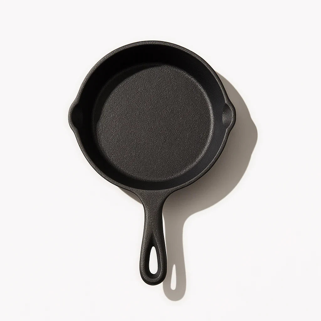 Iron Master 5-Piece Cast Iron Frying Pan Set – Robust Heavy Base & Optimal Heat Retention for Kitchen & Stove