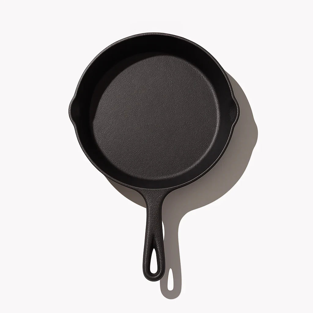 Iron Master 5-Piece Cast Iron Frying Pan Set – Robust Heavy Base & Optimal Heat Retention for Kitchen & Stove