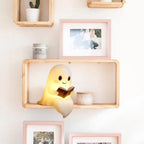 LED Reading Ghost Night Light Resin White Decorative Table Lamp