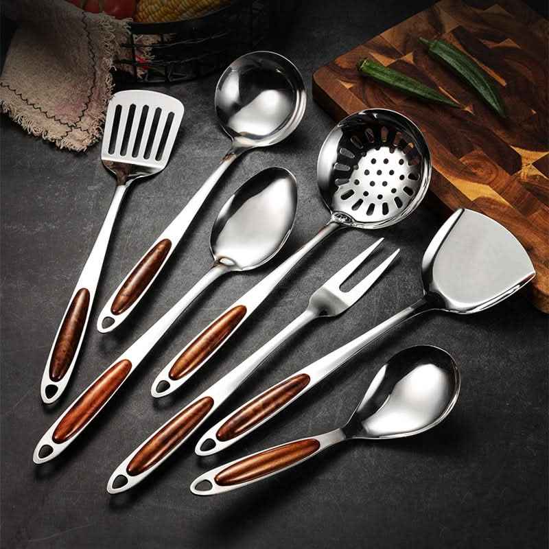 Bistro Keukenhulp Set | Ergonomische RVS Handgrepen, 7-delig