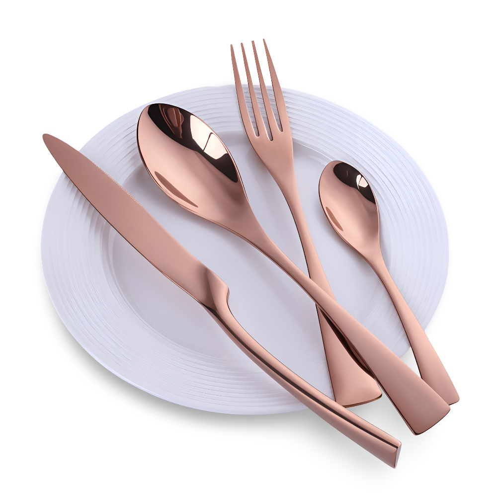 Alveron – Stainless Steel Cutlery Set 5 Or 20 Pieces