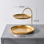 GlanzAkzent: Gold Organizer Stand – Decorative, Sturdy & Ideal for Jewelry & Cosmetics