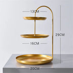 GlanzAkzent: Gold Organizer Stand – Decorative, Sturdy & Ideal for Jewelry & Cosmetics