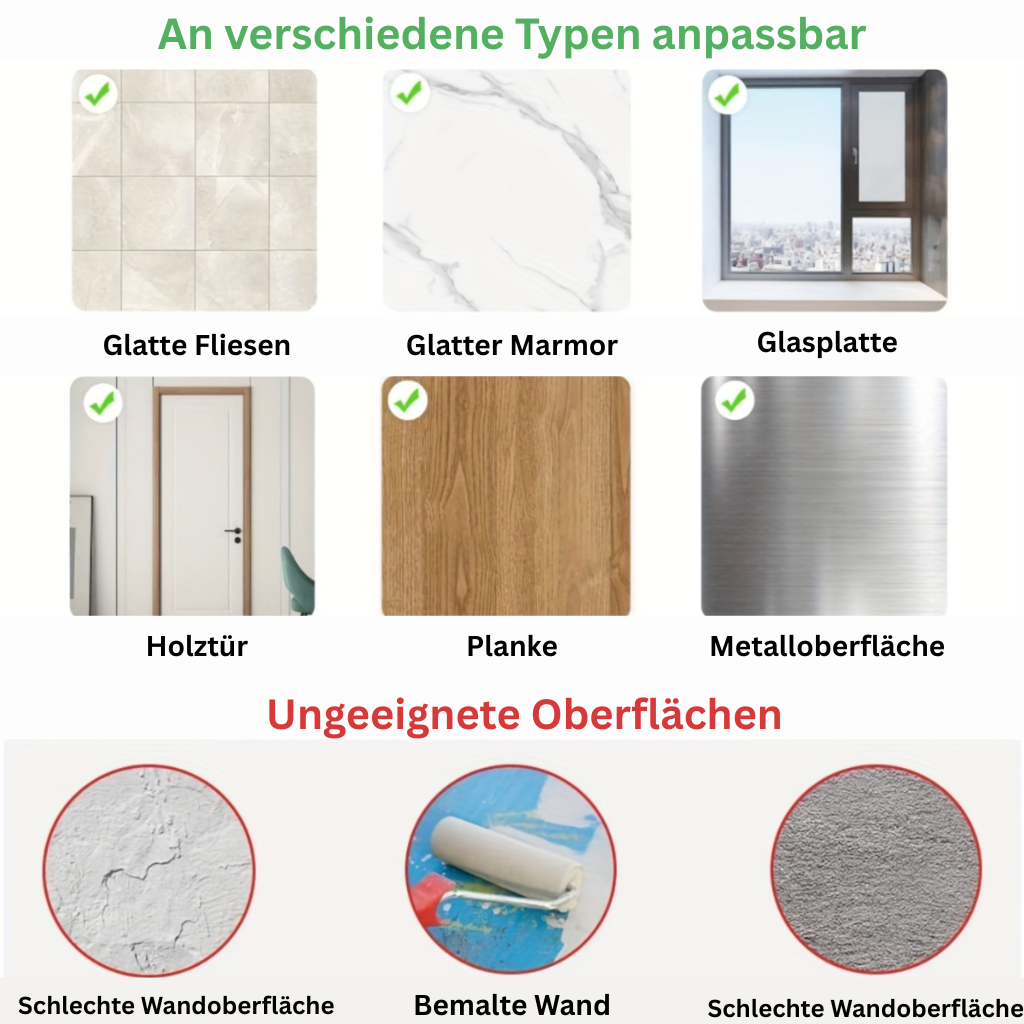 GlanzEcke: Wall Shelf Bathroom – modern aluminum shelf, decorative & hanging without drilling for shower gel & care products