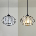 GlanzFlair: Modern Golden Crystal Ceiling Light – Stylish & Bright for Hallway & Dining Room