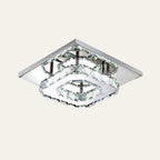 GlanzFlur: Crystal LED Ceiling Light Luxuriously Modern – Decorative & Bright for Hallway & Living Room