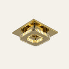 GlanzFlur: Crystal LED Ceiling Light Luxuriously Modern – Decorative & Bright for Hallway & Living Room