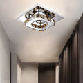 GlanzFlur: Crystal LED Ceiling Light Luxuriously Modern – Decorative & Bright for Hallway & Living Room