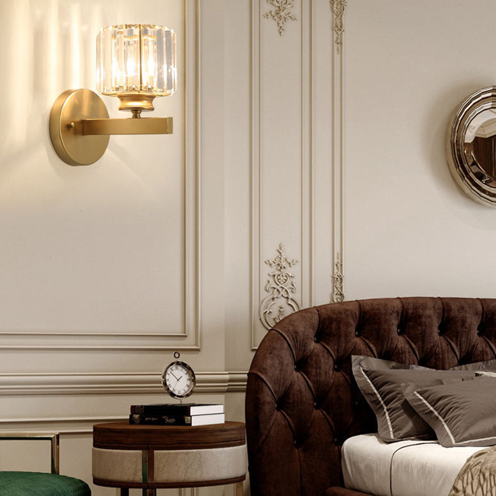 GlanzForma: Crystal Wall Light Round & Square – Decorative & Energy Efficient for Hallway & Dining Room