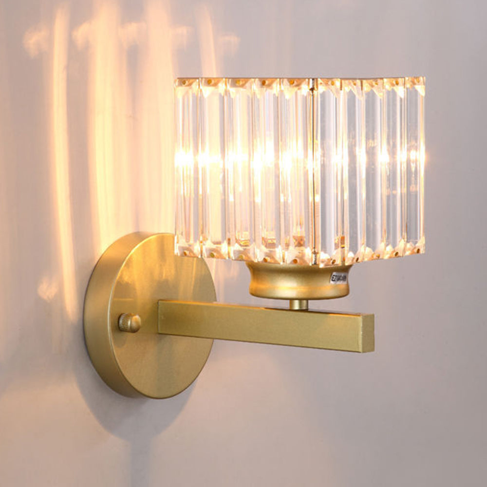 GlanzForma: Crystal Wall Light Round & Square – Decorative & Energy Efficient for Hallway & Dining Room