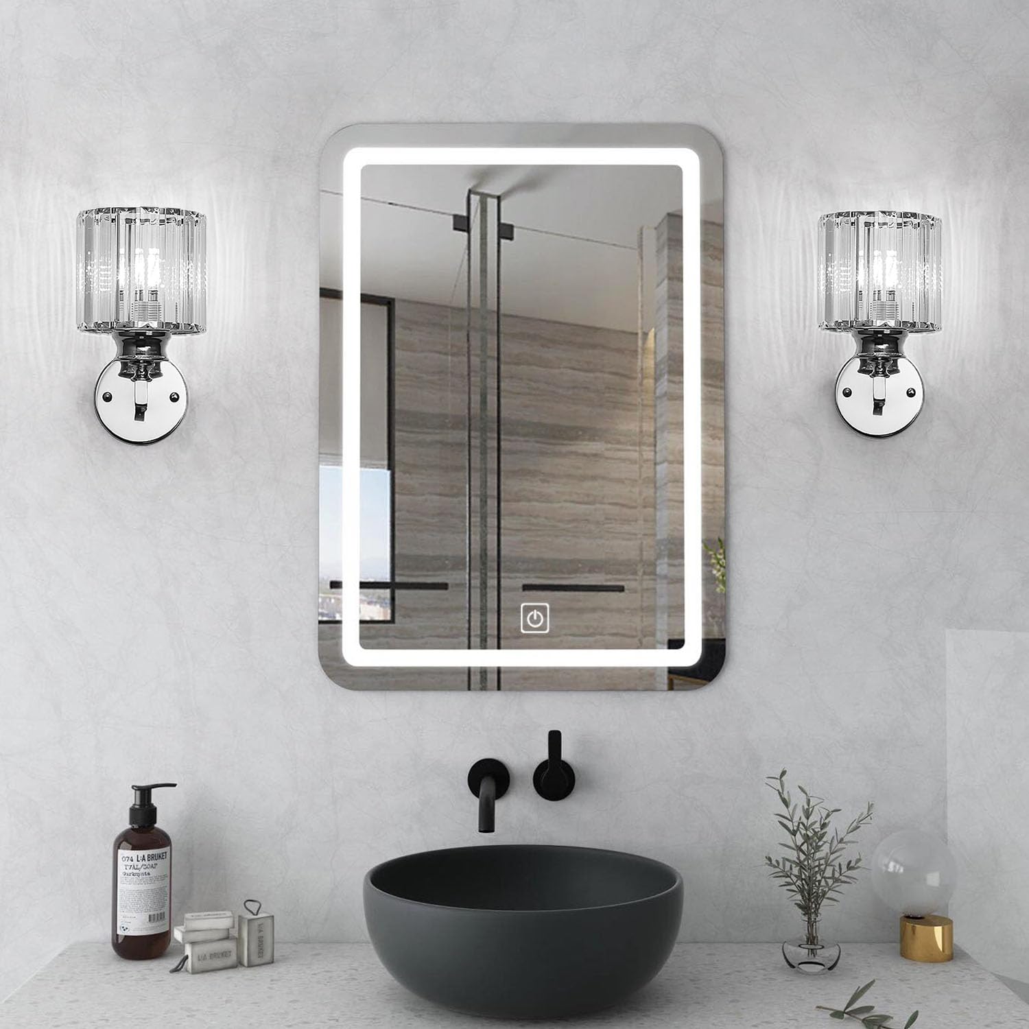 GlanzForma: Crystal Wall Light Round & Square – Decorative & Energy Efficient for Hallway & Dining Room