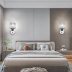 GlanzForma: Crystal Wall Light Round & Square – Decorative & Energy Efficient for Hallway & Dining Room