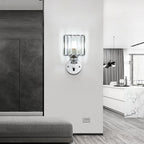 GlanzForma: Crystal Wall Light Round & Square – Decorative & Energy Efficient for Hallway & Dining Room