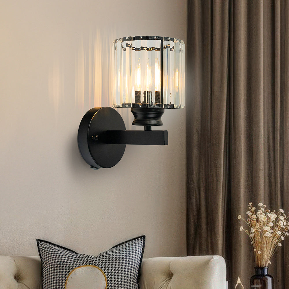 GlanzForma: Crystal Wall Light Round & Square – Decorative & Energy Efficient for Hallway & Dining Room