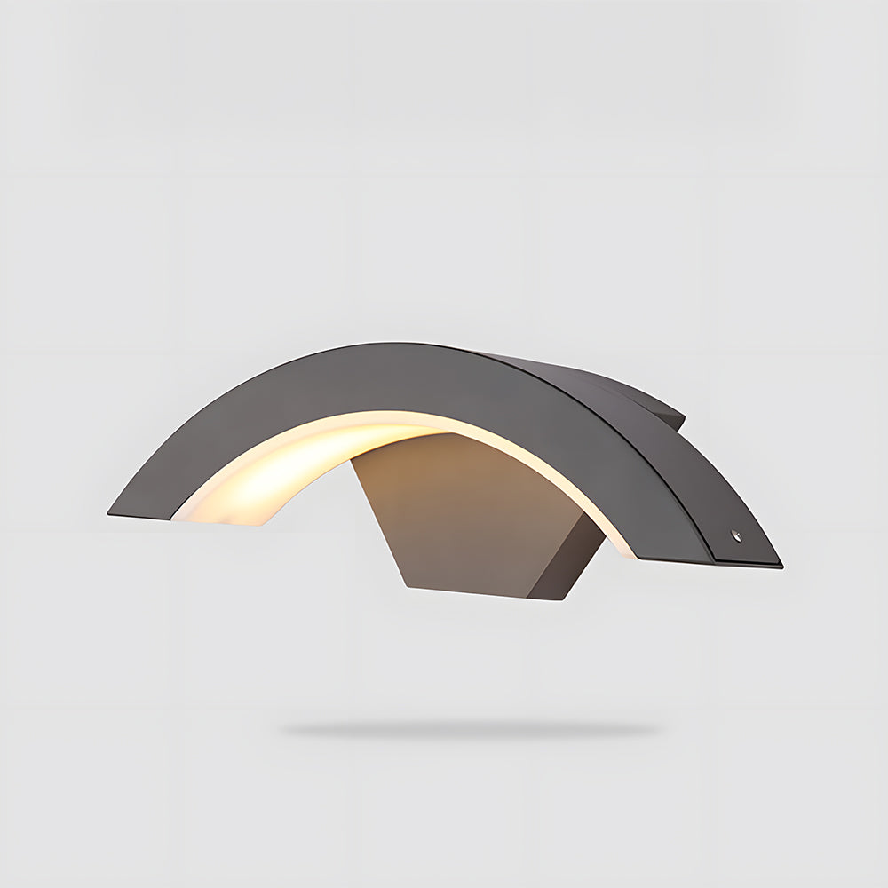 GlanzHof: Outdoor Wall Light Aluminum LED Modern – Weatherproof & Decorative for Garden & Courtyard