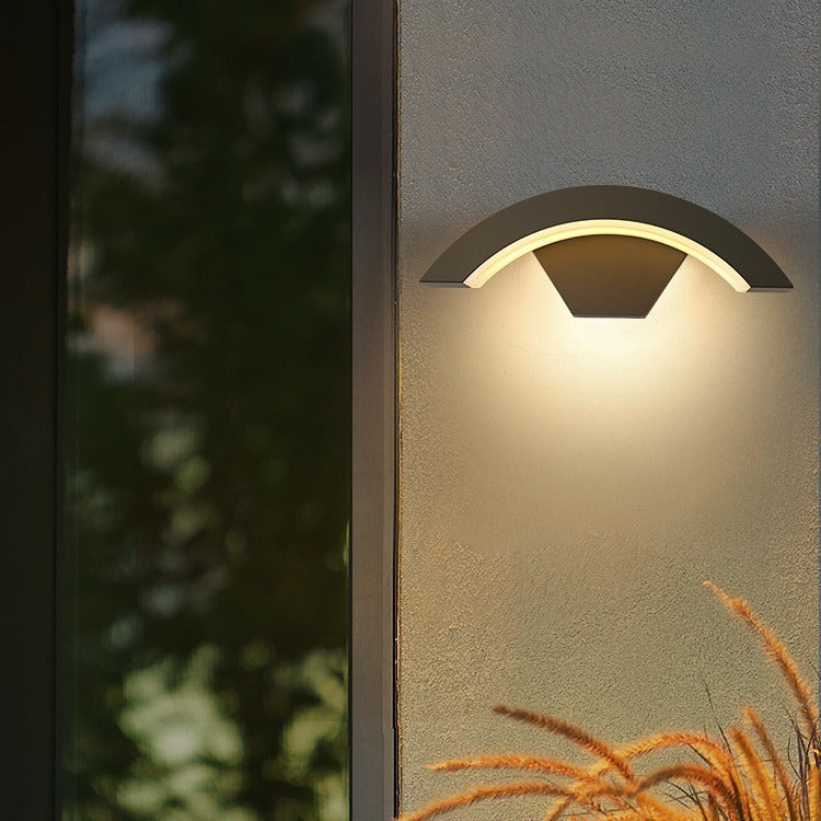 GlanzHof: Outdoor Wall Light Aluminum LED Modern – Weatherproof & Decorative for Garden & Courtyard