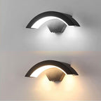 GlanzHof: Outdoor Wall Light Aluminum LED Modern – Weatherproof & Decorative for Garden & Courtyard