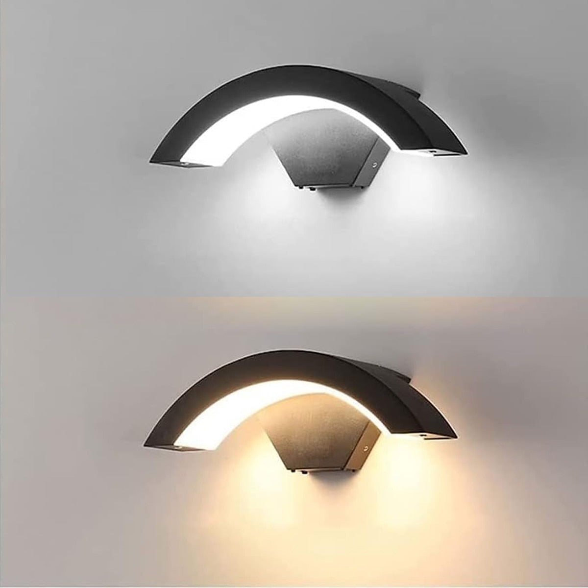 GlanzHof: Outdoor Wall Light Aluminum LED Modern – Weatherproof & Decorative for Garden & Courtyard