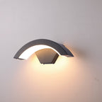 GlanzHof: Outdoor Wall Light Aluminum LED Modern – Weatherproof & Decorative for Garden & Courtyard
