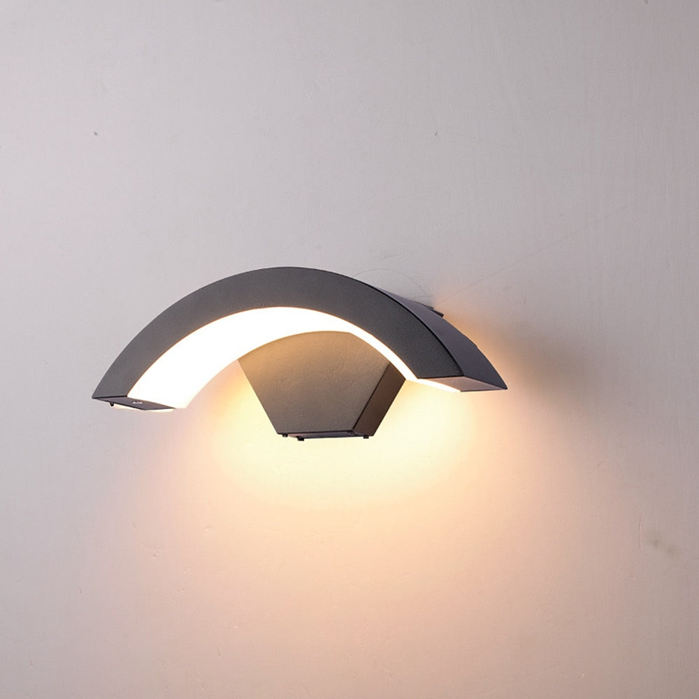 GlanzHof: Outdoor Wall Light Aluminum LED Modern – Weatherproof & Decorative for Garden & Courtyard
