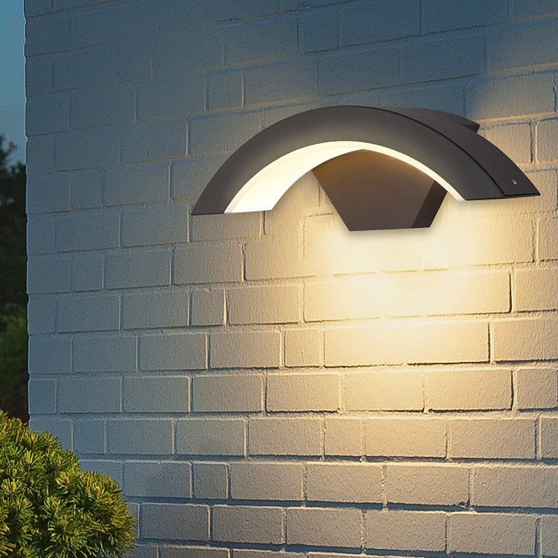 GlanzHof: Outdoor Wall Light Aluminum LED Modern – Weatherproof & Decorative for Garden & Courtyard