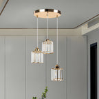 GlanzInsel: Designer Crystal Chandelier 3-Light – Elegant & Bright for Kitchen & Dining Area