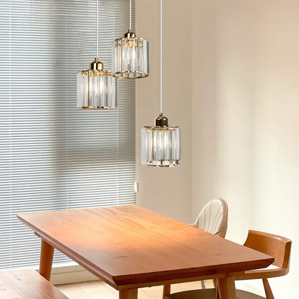 GlanzInsel: Designer Crystal Chandelier 3-Light – Elegant & Bright for Kitchen & Dining Area