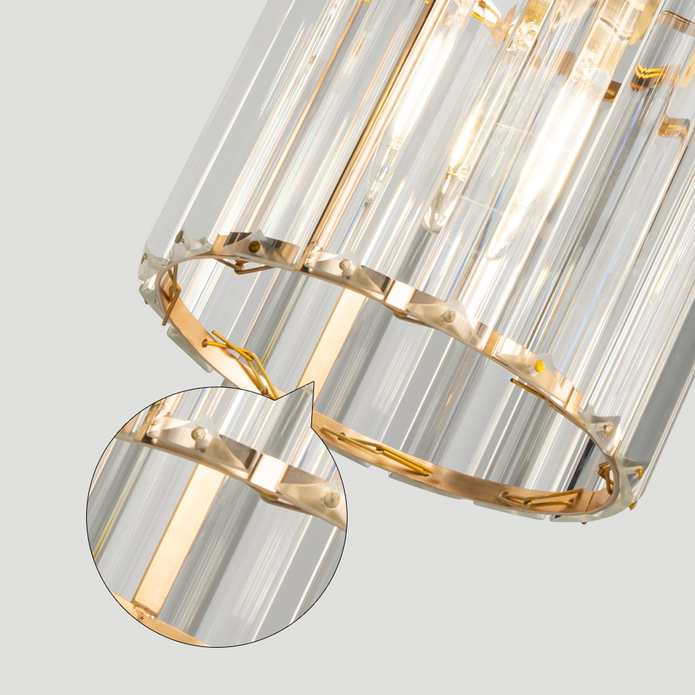 GlanzInsel: Designer Crystal Chandelier 3-Light – Elegant & Bright for Kitchen & Dining Area