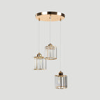 GlanzInsel: Designer Crystal Chandelier 3-Light – Elegant & Bright for Kitchen & Dining Area