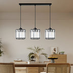 GlanzInsel: Designer Crystal Chandelier 3-Light – Elegant & Bright for Kitchen & Dining Area