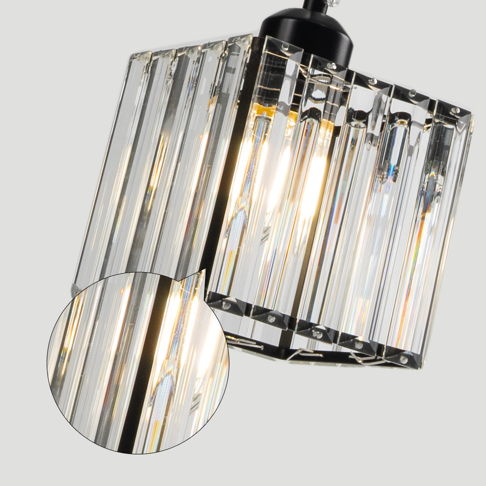 GlanzInsel: Designer Crystal Chandelier 3-Light – Elegant & Bright for Kitchen & Dining Area