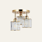 GlanzKristall: Semi-Flush Crystal Ceiling Light Modern – Luxurious Design for Bedrooms & Dining Rooms