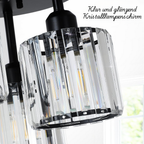 GlanzKristall: Semi-Flush Crystal Ceiling Light Modern – Luxurious Design for Bedrooms & Dining Rooms