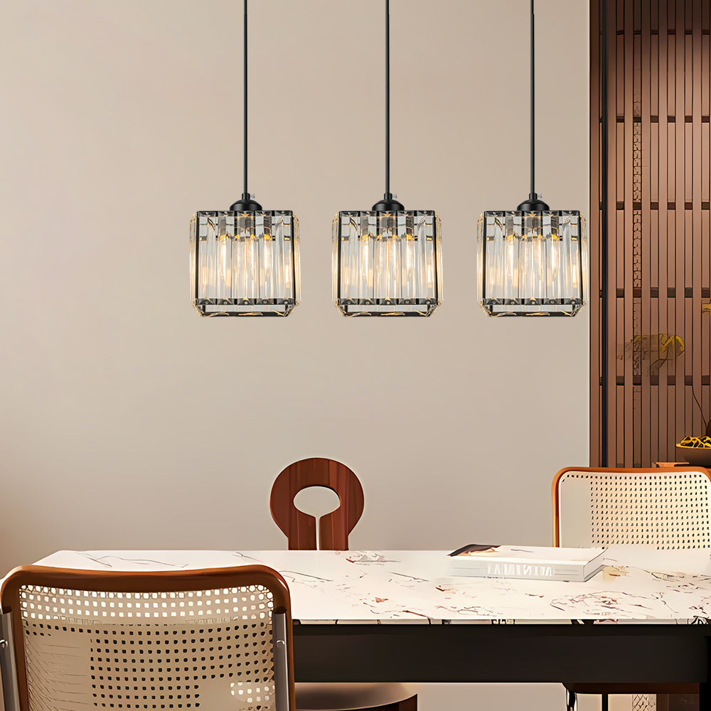 GlanzKüche: Black Glass Pendant Light Modern – Decorative & Energy-Efficient for Kitchen Islands & Dining Areas