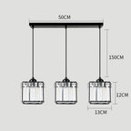 GlanzKüche: Black Glass Pendant Light Modern – Decorative & Energy-Efficient for Kitchen Islands & Dining Areas