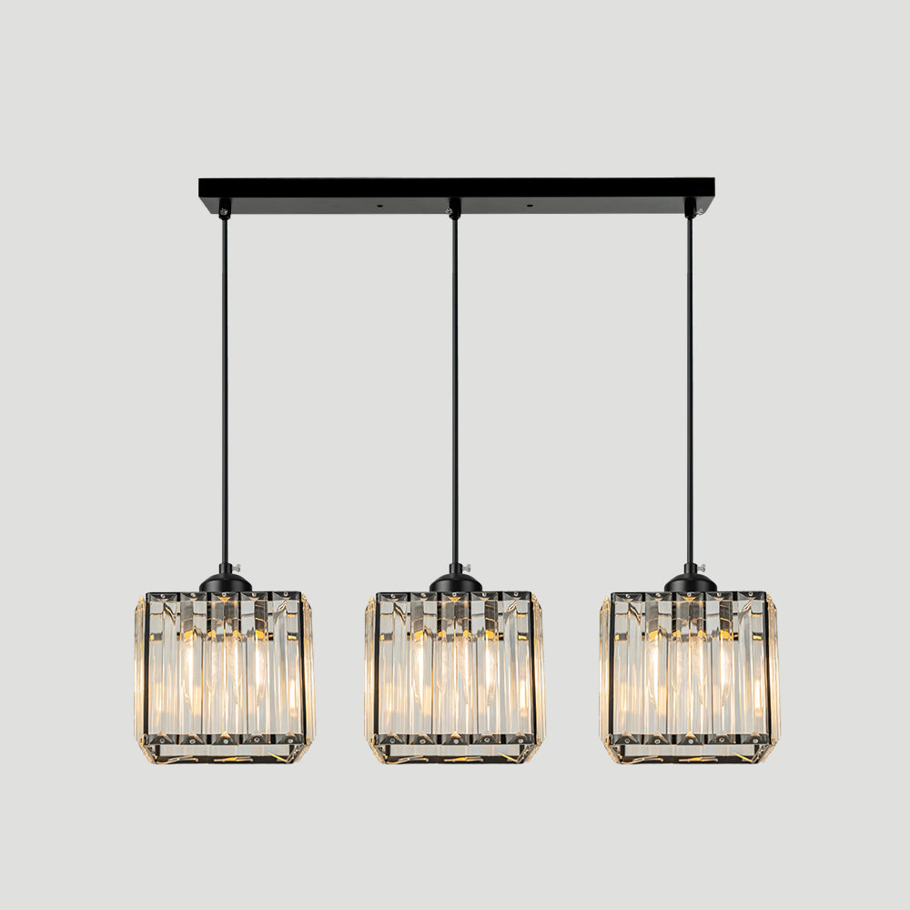 GlanzKüche: Black Glass Pendant Light Modern – Decorative & Energy-Efficient for Kitchen Islands & Dining Areas