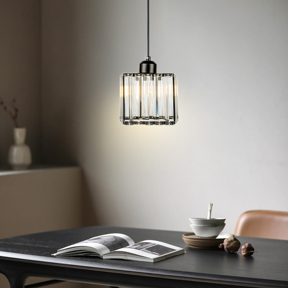GlanzKüche: Black Glass Pendant Light Modern – Decorative & Energy-Efficient for Kitchen Islands & Dining Areas