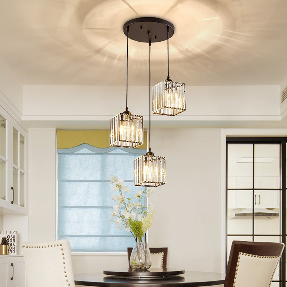 GlanzKüche: Black Glass Pendant Light Modern – Decorative & Energy-Efficient for Kitchen Islands & Dining Areas