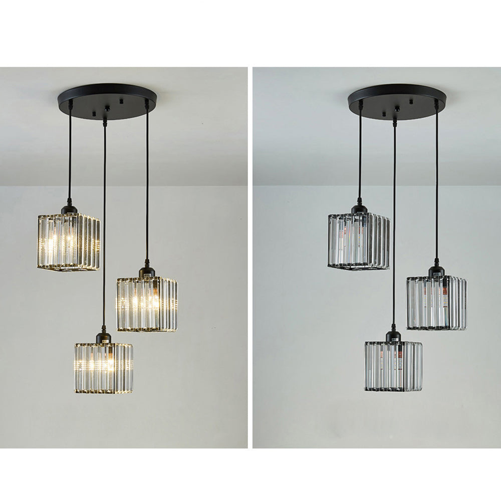 GlanzKüche: Black Glass Pendant Light Modern – Decorative & Energy-Efficient for Kitchen Islands & Dining Areas