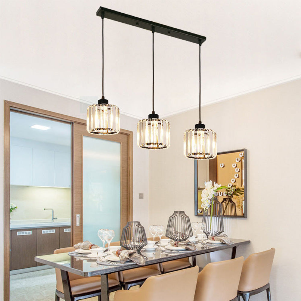 GlanzKüche: Black Glass Pendant Light Modern – Decorative & Energy-Efficient for Kitchen Islands & Dining Areas